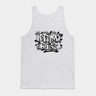 DRUM AND BASS  - Graffiti Steez (Black/Grey) Tank Top